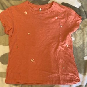 Pink Shirt with White Stars